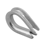 DROMET KU.6 touwkous, stalen klos, 6mm