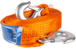 Sleepkabel met haken UNITRAILER sleepband 4,5m/50mm/5t oranje