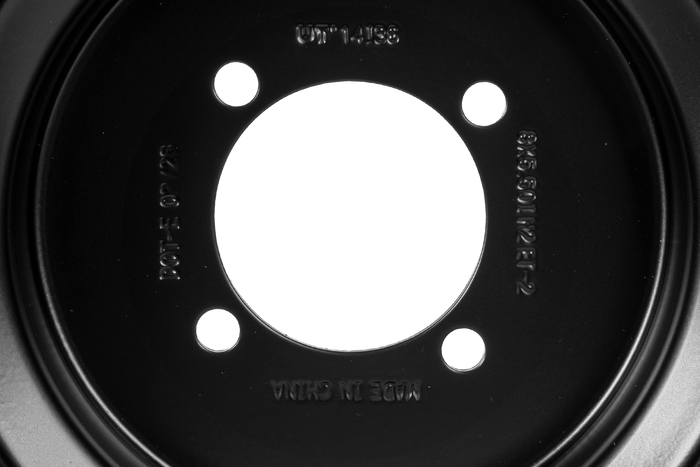 UNITRAILER stalen velg zwart 5,5"x8"H2 4x88 ET:-2