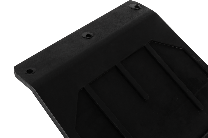 Set van UNITRAILER rubberen spatlappen, spatrubbers gebogen 185x233 mm