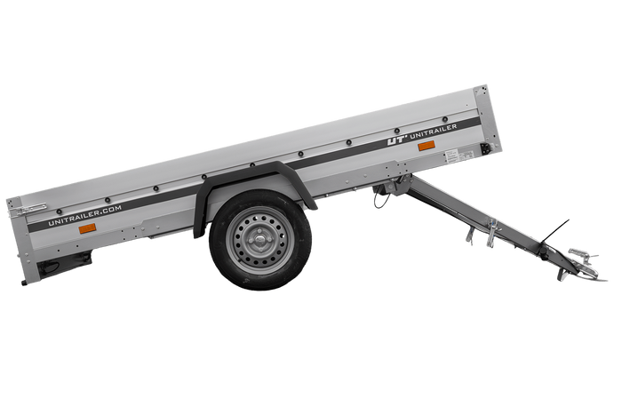 Aanhangwagen met aluminium zijwanden 264x125 Unitrailer Garden 264 KIPP ALU