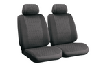 Set autostoelhoezen LAMPA Glamur antraciet, voor de voorstoelen
