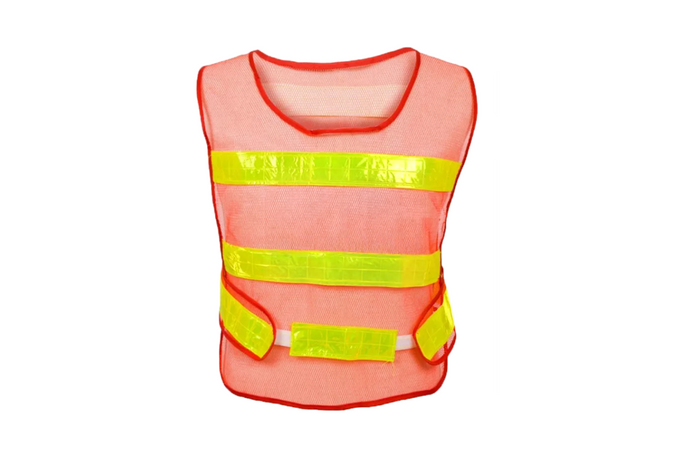 HERMON XXL oranje reflecterend vest met klittenband aan de zijkant
