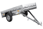 Aanhangwagen met aluminium zijwanden 230x125 Unitrailer Garden 230 KIPP ALU