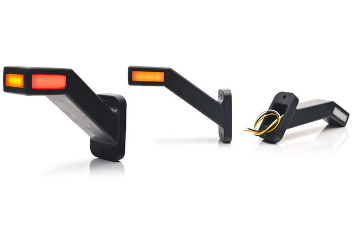 WAŚ 1448 L LED linker markeringslamp op een rubberen arm