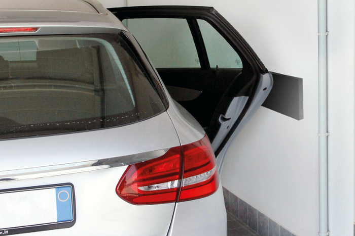 Set van vier beschermwandpanelen voor de LAMPA Premium garage 40x15cm