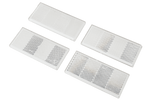 Reflectorset x4 reflector voor aanhangers - wit, 90 x 40 mm