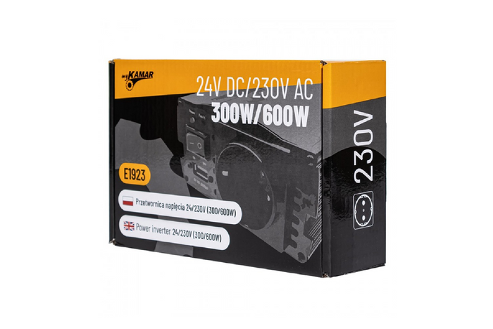 Spanningsomvormer 24V/230V (300/600W) KAMAR E1923