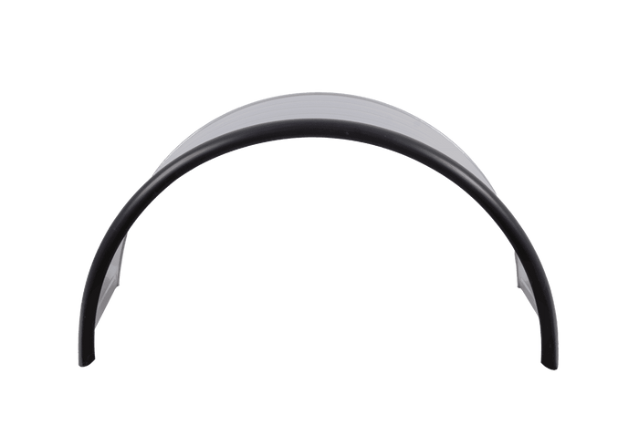 Dubbel spatbord voor aanhanger 17,5-19,5" DOMAR DK7140 wielkast 1000/500mm metaal met rubberen rand
