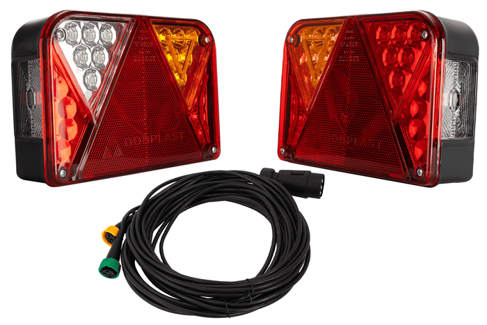 DOBPLAST DPT35 LED-achterlichten + MANTES 7m 7-PIN kabelboom