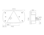 ASPÖCK Multipoint III achterlicht, 8 functies, links