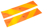 Stickers, reflecterende stickers, korte HERMON, markeringsplaten voor zware voertuigen, 565x132mm, links+rechts