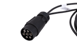 MANTES elektrische installatie aanhangwagen kabelboom 4m 7PIN stekker 6.3 connectoren