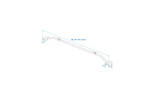 Platte zeilbeugel voor ProPlus-aanhanger 340914V01, verstelbaar van 100 tot 155 cm.