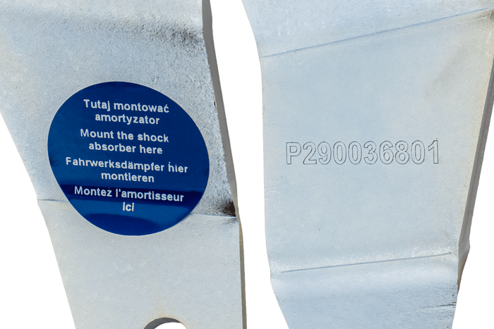 KNOTT P290037701 schokdemper montagebeugels voor VGB8-18 A-36 geremde assen