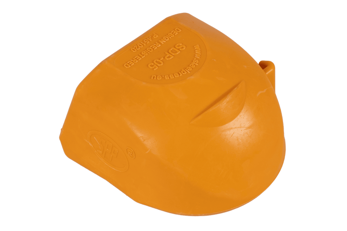 Veiligheidsafdekking voor de STEELPRESS SDP-05 Soft Dock kogelkoppeling met ruimte voor de stekker.