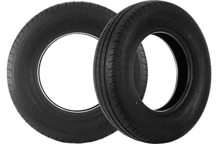 Set van twee versterkte banden voor de LINGLONG R701 165/80 R13C 96/94N aanhanger