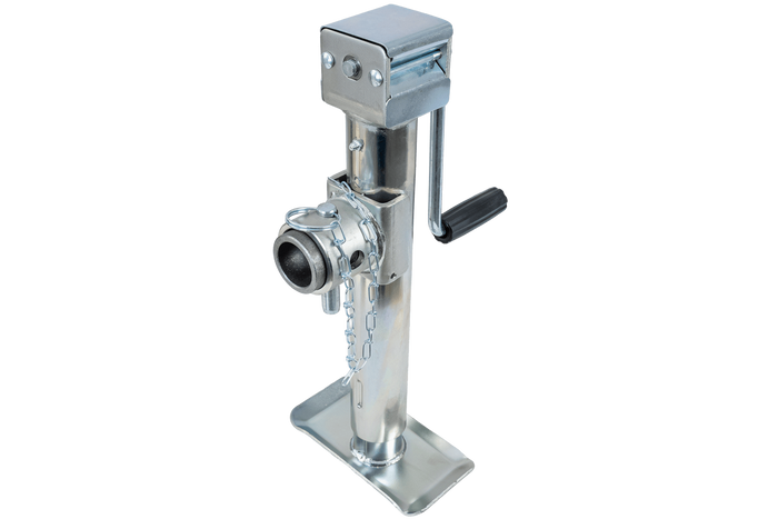 Uitschuifbare steun met UNITRAILER TJ5001+TJ5002A adapter voor 1300 kg vlakke aanhanger 364-614 mm