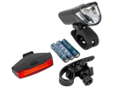 PROFEX 92618 Super Vision accu-aangedreven fietsverlichtingsset (voor en achter)