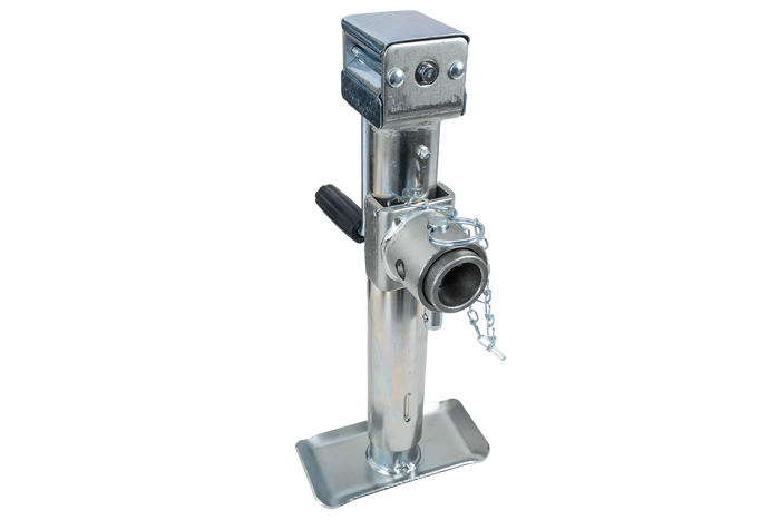 Uitschuifbare steun met UNITRAILER TJ5001+TJ5002A adapter voor 1300 kg vlakke aanhanger 364-614 mm