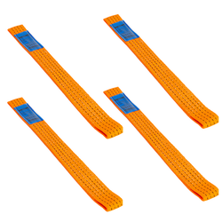 Set van vier transportgordels voor UNITRAILER aanhanger 0,5m/50mm/4t oranje