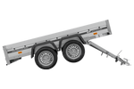 Tweeassige aanhanger met aluminium zijwanden 264x125 Unitrailer Garden 264/2 KIPP ALU