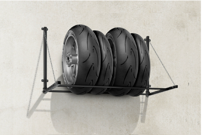 Velg- en bandenhanger LAMP verstelbare wandhouder voor wielen