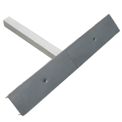 OUTLET UNITRAILER vlakke zijsteun, lengte 59 cm, hoogte 40 cm, voor boottrailer, GRIJS