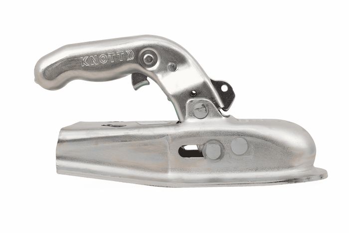 KNOTT 6E0071.001 kogelkoppeling voor een aanhangwagen van 750 kg met een V-vormige dissel