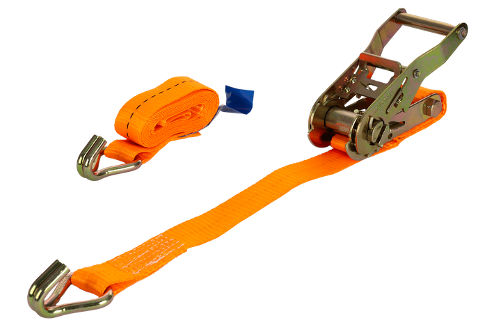 UNITRAILER 2m/25mm/1t oranje transportband met spaninrichting