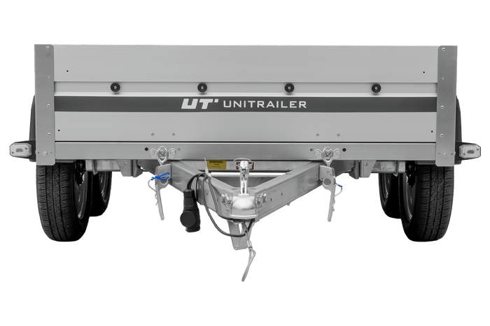 Tweeassige aanhanger met aluminium zijwanden 264x125 Unitrailer Garden 264/2 KIPP ALU