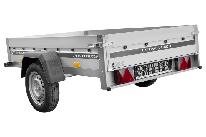 Aanhangwagen met aluminium zijwanden 200x125 Unitrailer Garden 201 KIPP ALU