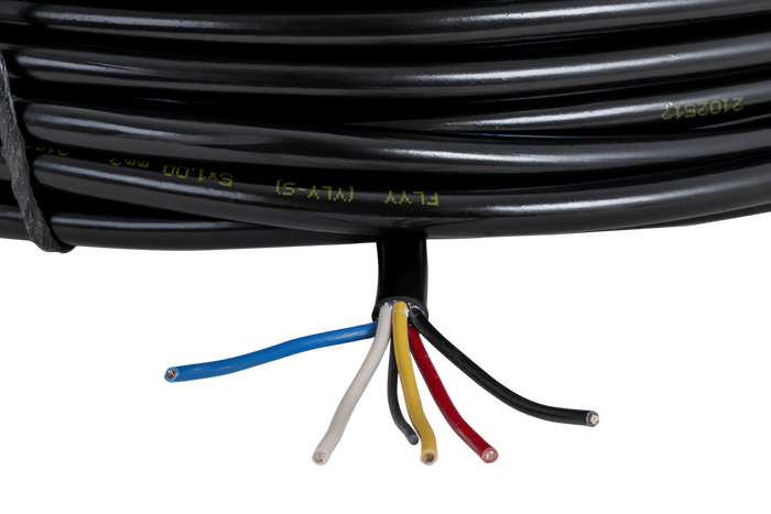 Elektrische kabel HYBSZ YLY-S 5x1 vijfaderig - 1m
