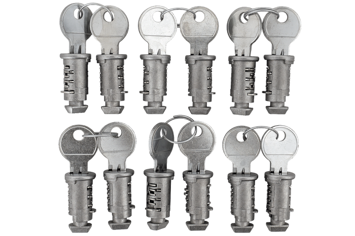 Set universele sloten en sleutels (12 stuks)