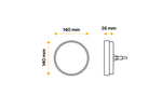 TT TECHNOLOGY TT.12519L+TT.12519P LED-achterlichten met 3 functies links en rechts