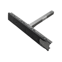 OUTLET UNITRAILER vlakke zijsteun, lengte 59 cm, hoogte 40 cm, voor boottrailer, GRIJS