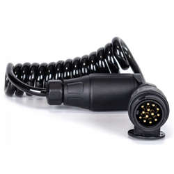 KAMAR E1384 spiraalkabel 3m 12V stekker/stopcontact 13PIN