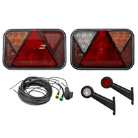 Verlichtingsset: FRISTOM LED achterlichten + HORPOL LED markeringslichten + MANTES 7m 13-polige kabelboom