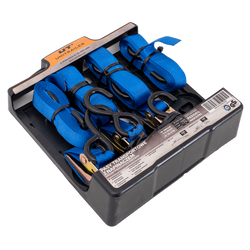 OUTLET Set van vier UNITRAILER transportbanden met spanner 4m/25mm/0,68t blauw