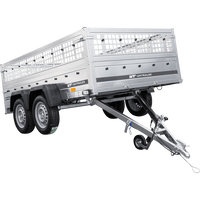 Autoaanhanger 264x150 UNITRAILER GARDEN 265/2 KIPP met gaaswanden