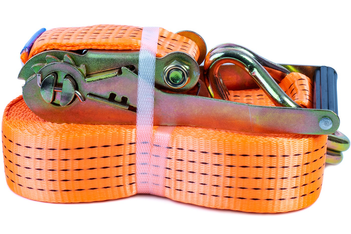 UNITRAILER 4m/50mm/5t oranje transportband met spaninrichting