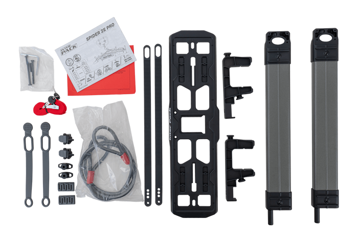 Inter Pack Spider 2E PRO fietsendrager voor op de trekhaak, geschikt voor 2 elektrische fietsen