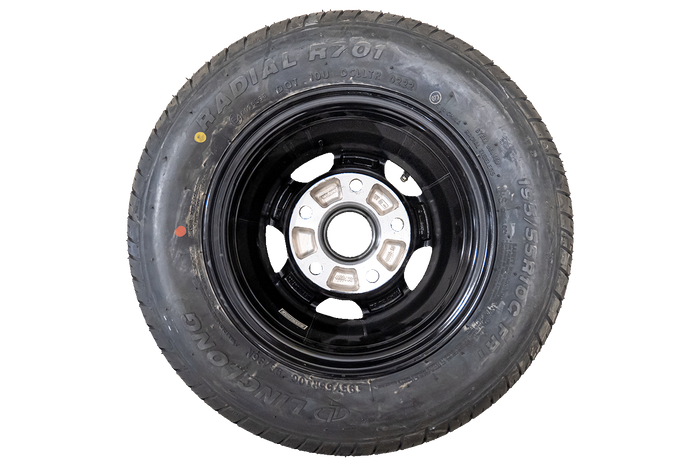 OUTLET Verstevigd wiel voor aanhanger LINGLONG TIRE 195/55 R10C 98/96N ALU VELG UNITRAILER 6Jx10" 5x112 ET:-4