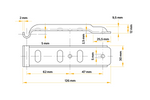 Zijkoppeling met sluiting UNITRAILER BV 10-1+BVG 10-B complete aanhanger zijsluiting