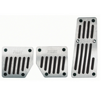 LAMPA TOURING BLACK PILOT aluminium pedaalcovers met antislip rubber