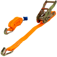 UNITRAILER 2m/25mm/1t oranje transportband met spaninrichting