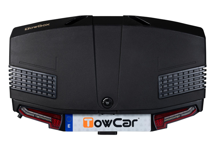 Towbox V3 zwart LED Edition - bagagebox voor op de trekhaak