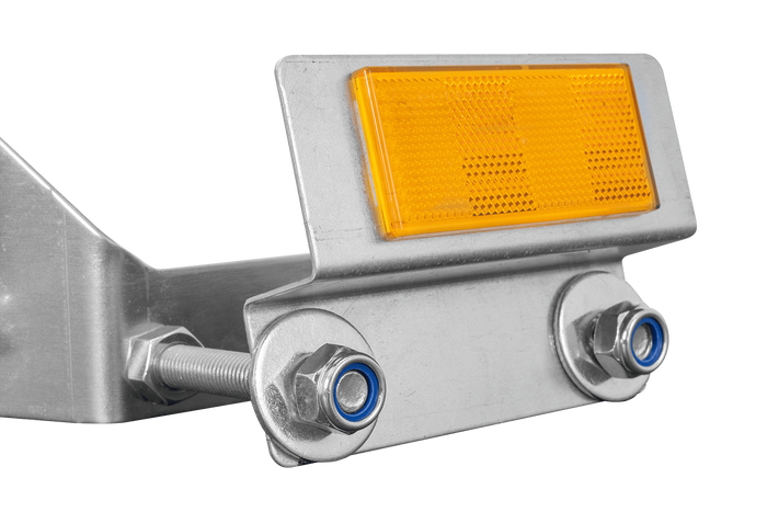 UNITRAILER GARDEN KIPP aanhanger reservewiel montagebeugel met reflector