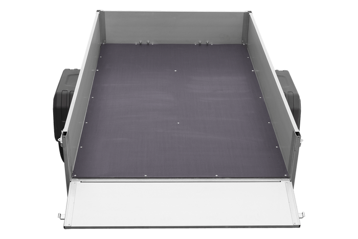Aanhangwagen met aluminium zijwanden 200x125 Unitrailer Garden 201 KIPP ALU