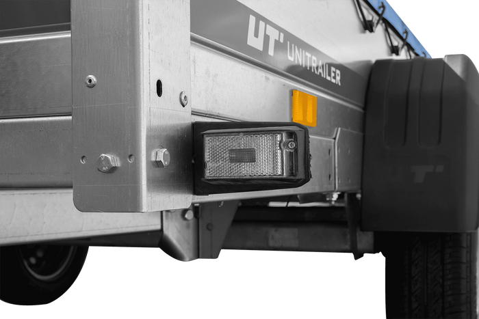 Lichte aanhangwagen 264x125 UNITRAILER GARDEN 264 KIPP met H-0 frame en blauwe kap